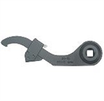 51532 Adjustable hook wrench with nose and torque-wrench fitting. Drive 1/2". Size 45-90