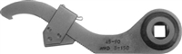 557065 Adjustable hook wrench with nose and torque-wrench fitting. Drive 1/2