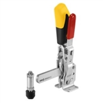 557205 Vertical toggle clamp with safety latch. Size 3 yellow.