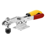 557206 Horizontal toggle clamp with safety latch. Size 3 yellow.