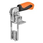 557452 Hook type toggle clamp vertical. Size 4, orange.