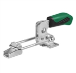 557565 Hook type toggle clamp horizontal. Size 4, green