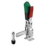 557578 Vertical toggle clamp with safety latch. Size 3 green.