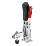 558129 Vertical toggle clamp with safety latch. Size 2, black.