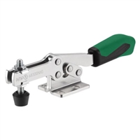 560161 Horizontal acting toggle clamp plus, Size 1, green.