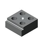 88849 Support-stop block, single-sided, wide