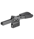 90662 Horizontal toggle clamp with safety latch, black. Size 3.