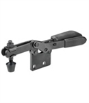 99648 Horizontal toggle clamp with safety latch, black. Size 3.